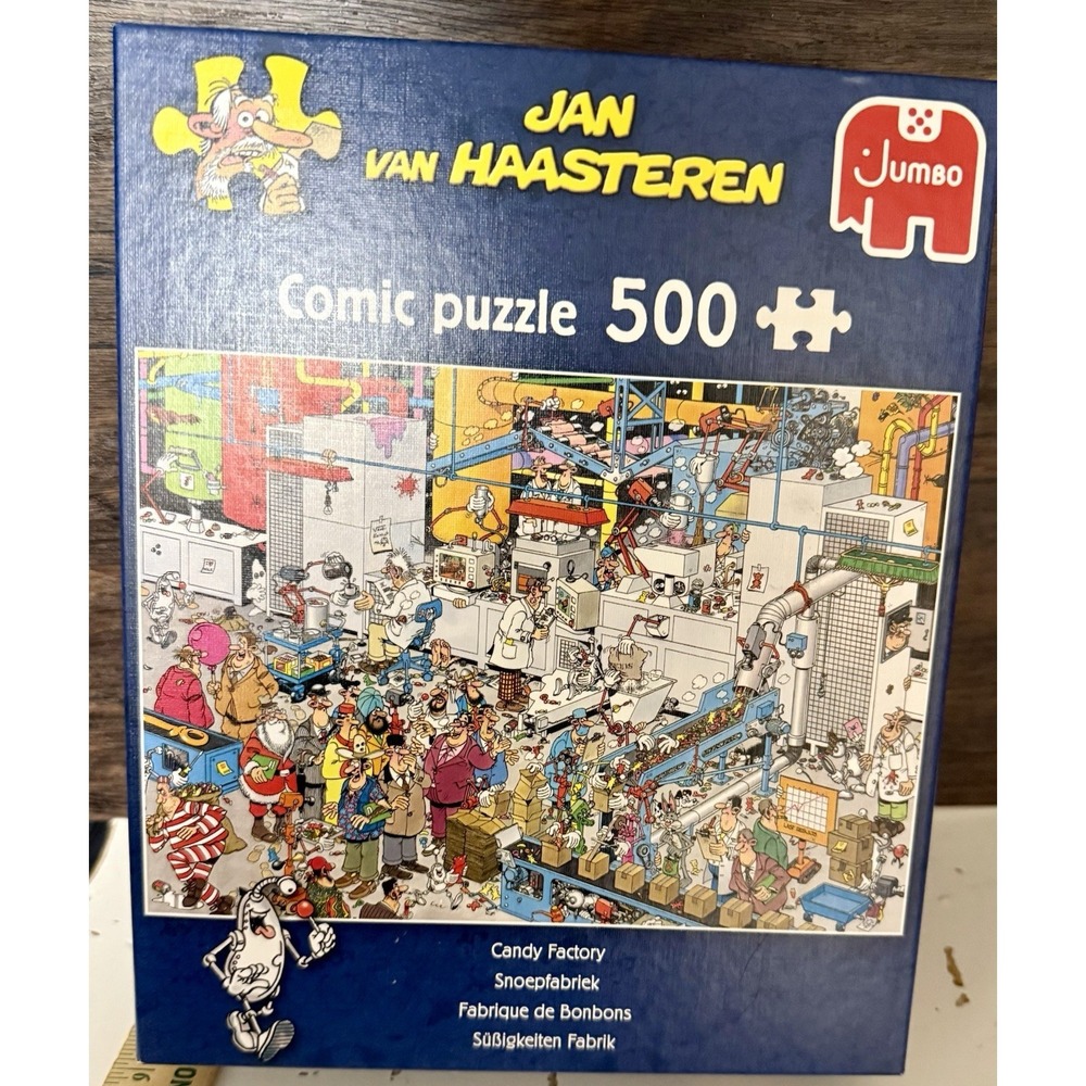 Candy Factory, Jan van Haasteren 500 Piece Puzzle, Jumbo # 19025, Complete